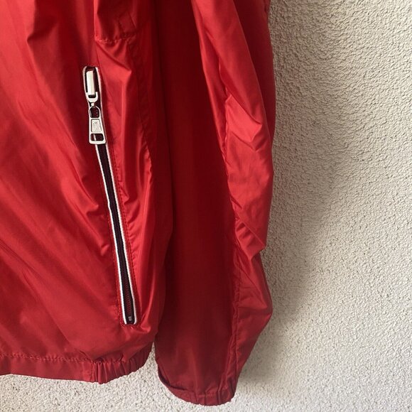 MONCLER Men’s Jacket Red Urville Giubutto Nylon Windbreaker Casual Zip Up Size 3 - Picture 11 of 16